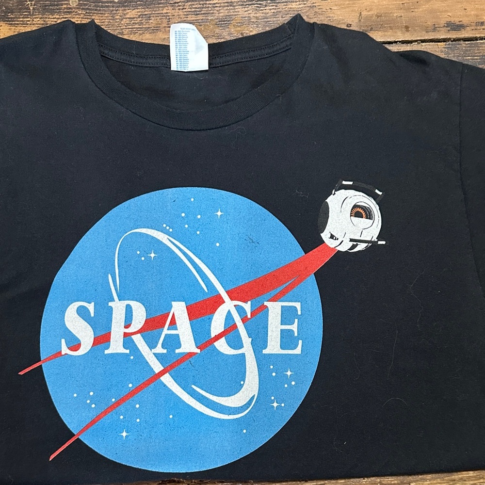 Portal 2 The Space Core 'SPACE' Graphic Tee